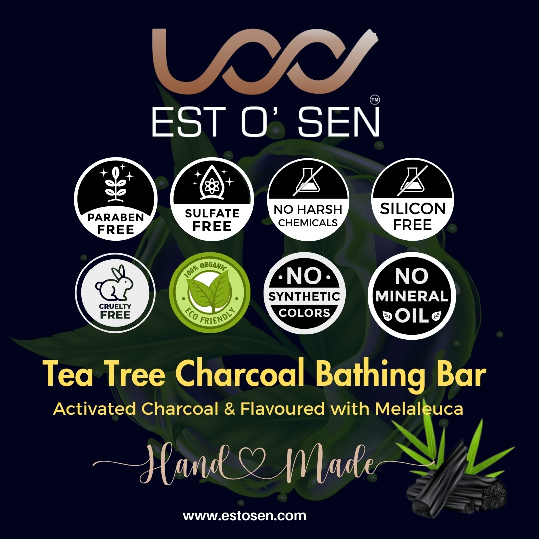 Estosen Charcoal Trea tree Premium Hand made soap