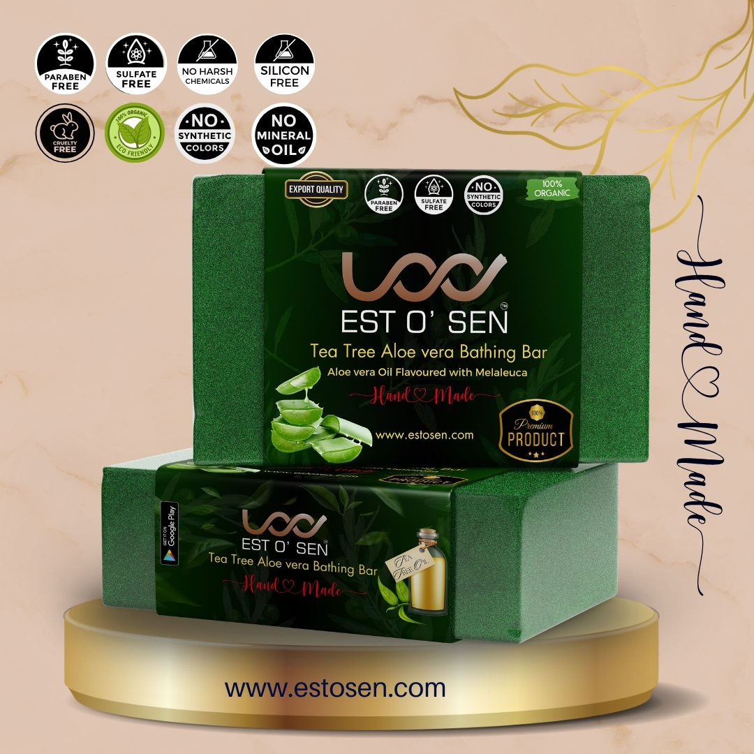 Estosen Tea tree Aloe vera Hand made Premium Soap